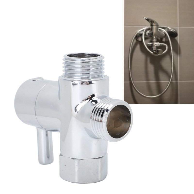 3 Way G1/2 Shower Diverter Valve Copper Shower Arm Diverter