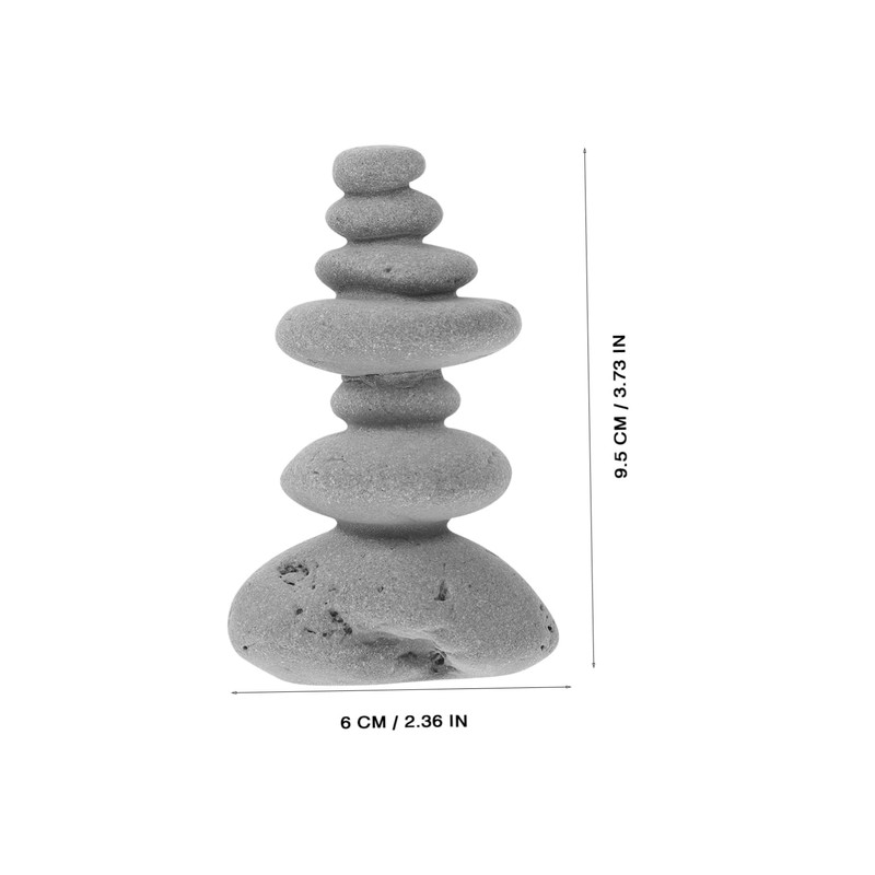 SUPVOX Exquisite Craftsmanship Outdoor Landscape Stone Zen Stacking Stones for