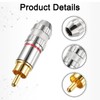 sourcing map RCA to Speaker Wire Connector, 270RCA Solderless Male