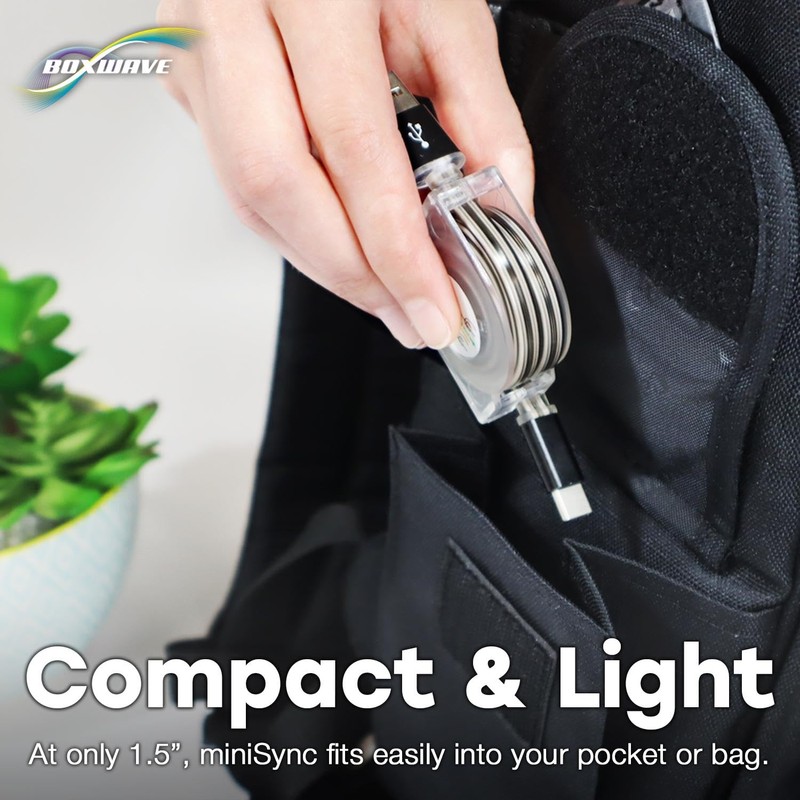 BoxWave Cable Compatible with Huepar S03CG Laser Level - miniSync