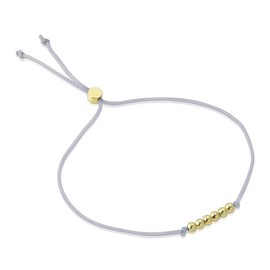 Lucky Feather 60th Birthday Gifts for Women - 14K Gold Dipped Beads Bracelet on Adjustable Cord, 60th Birthday Jewelry Gift Ideas for 60 Year Old Woman