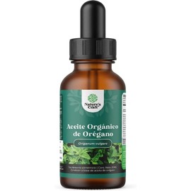 Aceite de Orégano Orgánico Puro - 100% Natural Oil of Oregano Superconcentrado de Rápida Absorción con 60% de Carvacrol - Salud Digestiva – Sin Tragnsgénicos, Vegano - 30 mL