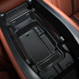 Birbenben Center Console Organizer for 2023 2024 2025 Mazda CX-50 and and CX50 Hybrid Accessories, for Mazda CX50 CX 50 2023 2024 2025 Armrest Insert Container ABS Secondary Storage Box