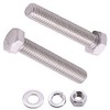 (8 Sets) 3/8"-16 x 1-1/4" Hex Bolt with Hex Nut,
