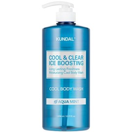 Kundal Cool & Clear Ice Boosting Cool Body Wash Aquamint Fragrance, 1.058L, 1 ea / 쿤달 쿨 앤 클리어 아이스 부스팅 쿨 바디워시 아쿠아민트향, 1.058L, 1개