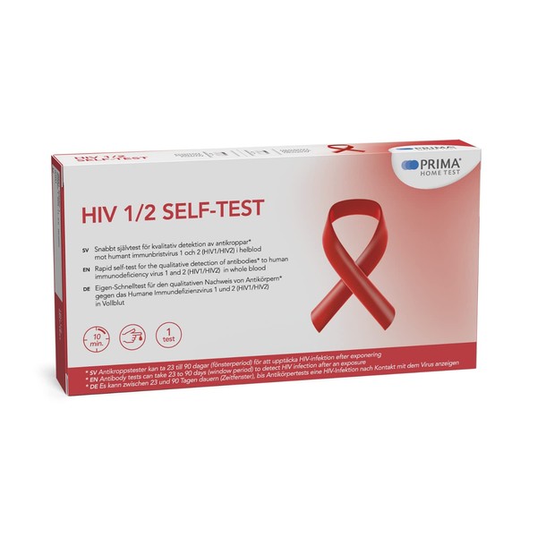 PRIMA Home Test, HIV Self-Test - Did I Get Infected with the HIV Virus? - Swiss Quality