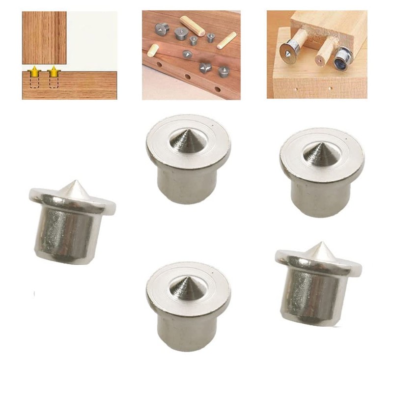 BDHI 10pcs 8mm Dowel Centre Point Dowel Pin Center Woodworking