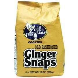 Lil' Dutch Maid Old Fashioned Ginger Snaps Cookies (Two 10oz Bags)