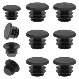 FYHJNC 10 Pieces Bike Handlebar End Plugs, Black Plastic Bar End Caps for Road & Mountain Bikes, Compatible with Most Bicycle Grip Bars
