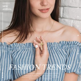 Women's Gold Cross Chain, Women's AAA Cubic Zirconia Cross Pendant, Hypoallergenic 18K Gold-Plated Chain, Fashion Jewellery for Women Girls Gift