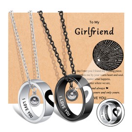 UNGENT THEM Valentines Day Gifts for Her Girlfriend Gift Ideas Necklace Birthday Sweetest Romantic I Love You Gifts for Her Women Gf Girlfriends