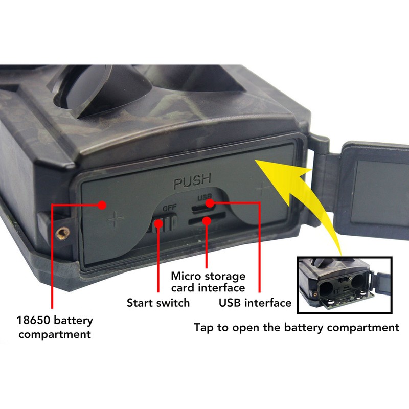Trail Camera Infrared Night Vision 16MP Photo 1080P Video Motion