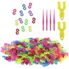 LWMLWM Loom Bands Clasps, Pack of 1000 Colourful S Clips,