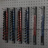 6 Pieces Socket Organizer Holder, Holds 86 Sockets, Socket Rails,