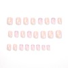JUSTOTRY 24 Pcs Lilac Purple Square Short Press on Nails,Fake