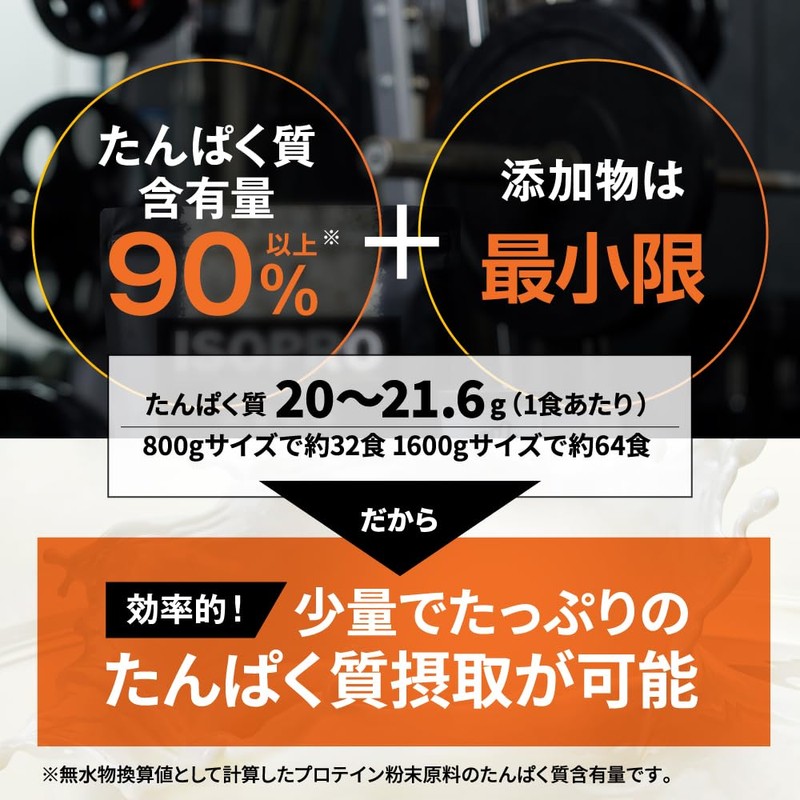 バルクスポーツ WPI プロテイン アイソプロ 人工甘味料不使用 高濃度ホエイプロテイン バニラクリーム風味 800g