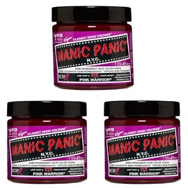 Manic Panic Pink Warrior Cruelty Free, Vegan & Vibrant, 3 x 118 ml