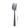 FULLYWARE Matte Black Serving Fork, 9.5-inch Stainless Steel Large Serving