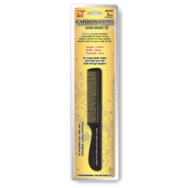 Carbon Comb (Length: 175mm Width: 25mm Thickness: 5mm, Clipper Comb with Handle)