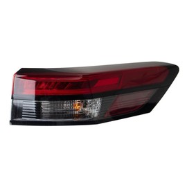 For Nissan Pathfinder 2022 2023 2024 Tail Light Assembly Passenger Side | Rear | Outer | Standard Line | LED | Chrome | Red/Clear | Replacement For NI2805126 | 26550-6TA0B