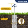 Solimeta 3.25FT Frost Proof Yard Hydrant, Freeze-Proof Outdoor Faucet, 12"