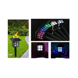 NEWOTE Outdoor Solar Pathway Lights Waterproof 2-Packs Outside LED Decorative Lights Landscape Lighting for Yard Patio Driveway Garden (Blue)