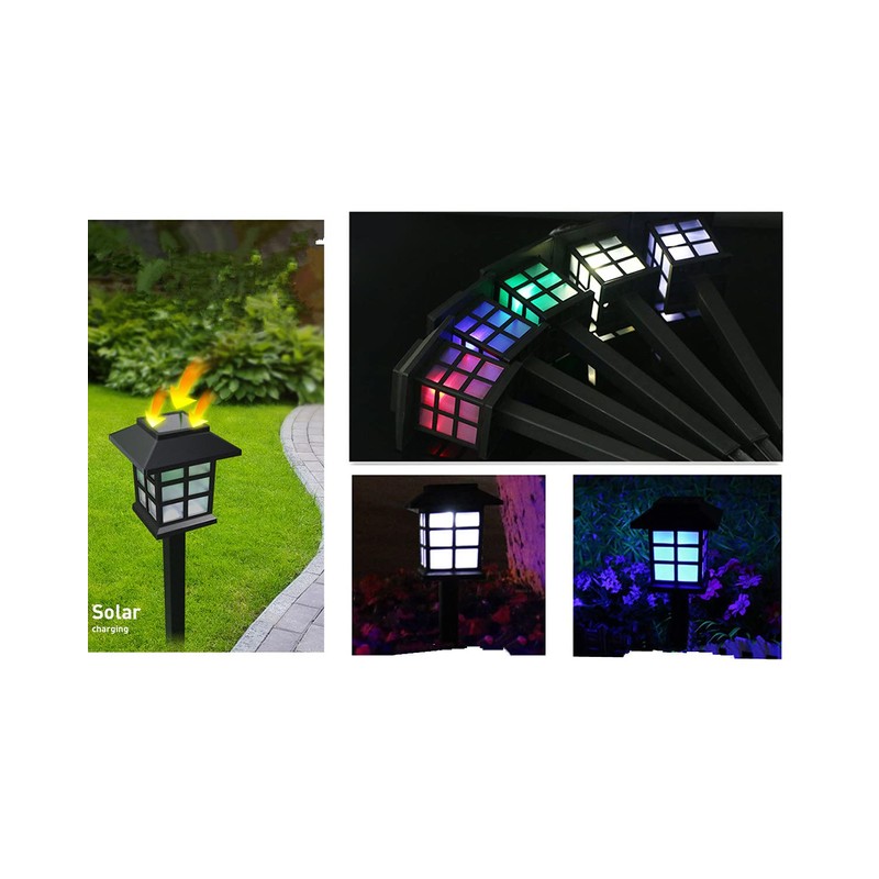 NEWOTE Outdoor Solar Pathway Lights Waterproof 2-Packs Outside LED Decorative