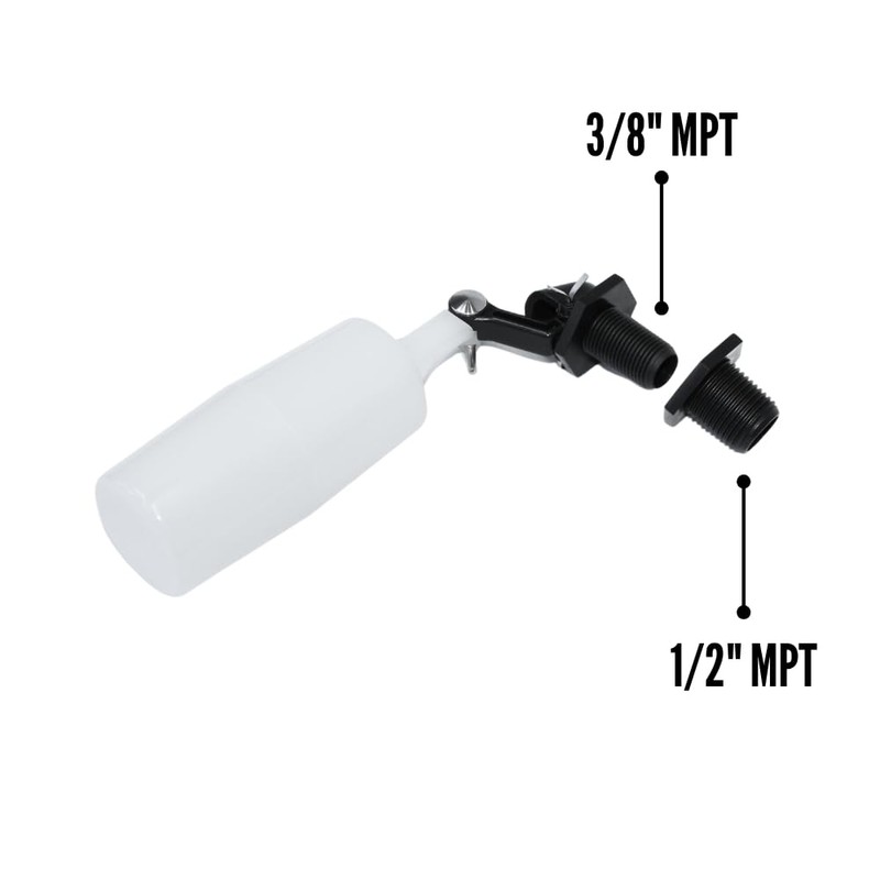 Pool Auto Fill Float Valve 3/" and 1/2" Replacement |