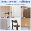 8 PCS Wall Protector from Chair Back, Clear Furniture Bumpers,