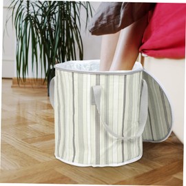 WOONEKY Folding Foot Bath Bucket Household Foot Bath Portable Foot Soaking Bath Basin Sturdy Comfortable for Relaxation