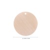 Pack of 50 Round Wooden Discs with Hole DIY Craft