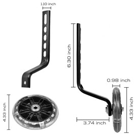 izosen Bicycle Training Wheels Kids Bike Stabilizers Support Wheels for 12 14 16 18 20 Inch Bike