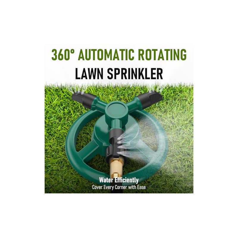 360° Rotating Lawn Sprinkler System for Efficient Watering