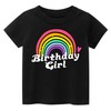 K-Acc Rainbow Birthday Girl Outfit – Shirt, Tutu Skirt, Hair