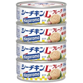 Hagoromo Seachicken L Tuna Flake 2.471oz (70g) x4 cans pack [Japan Import] by Hagoromo