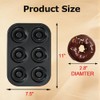 2 Pack Nonstick Donut Baking Pans, 6 Cavity Easy Steel