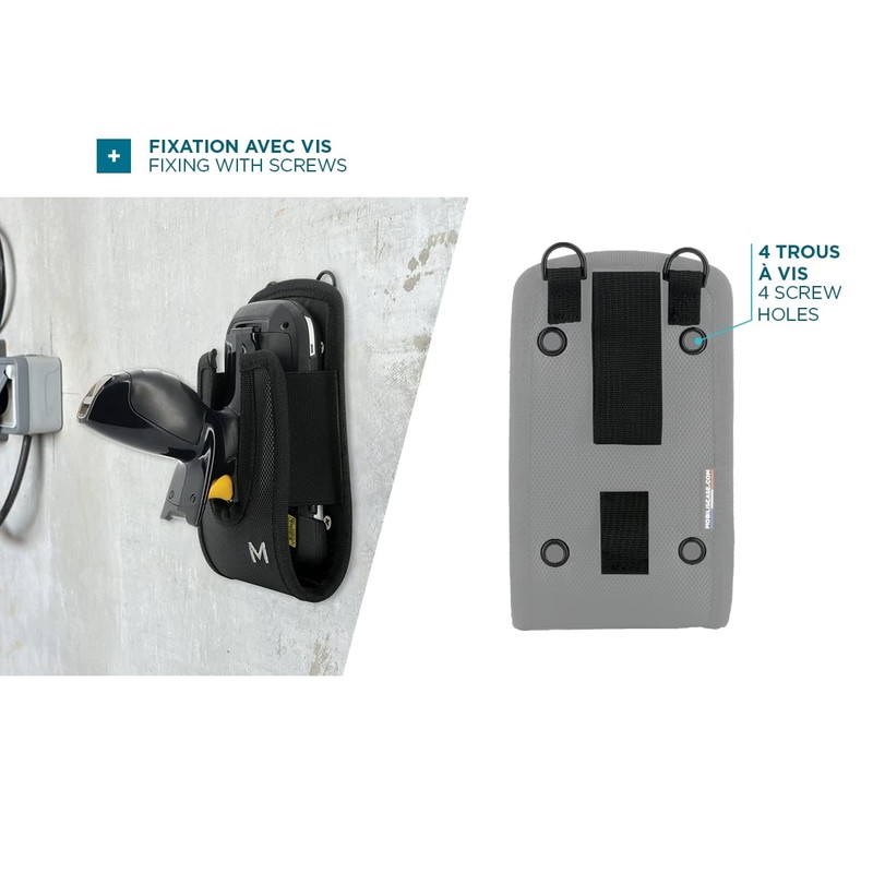 Mobilis Holster for pistol-like input terminal with handle, belt and