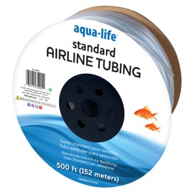 Penn-Plax Standard Airline Tubing for Aquariums – Clear and Flexible – Resists Kinking – Safe for Freshwater and Saltwater Fish Tanks – 500 Feet