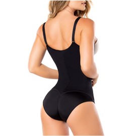 DIANE & GEORDI 002375 Fajas Colombianas Reductoras y Moldeadoras para Adelgazar | Colombian Girdles Butt-Lift Torsette Shapewear for Women Black 2XS
