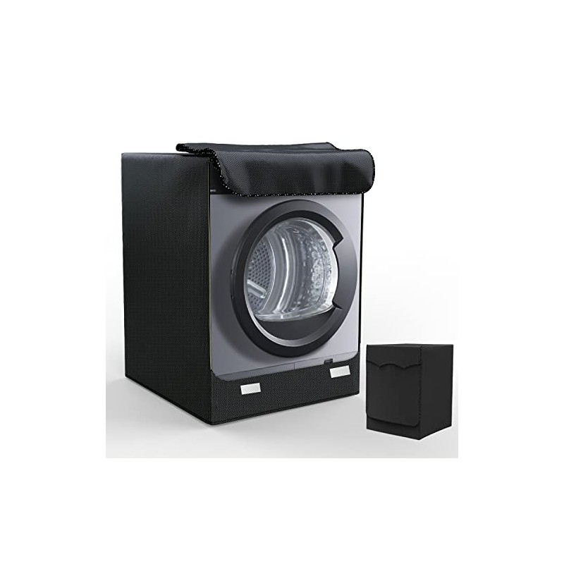 LEESITEC Copertura per Lavatrice Washing Machine Cover, Black, L-60×60×85 cm
