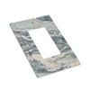 Marble Seas Metallic Blue Ceramic Tile Print Decorative Outlet Covers