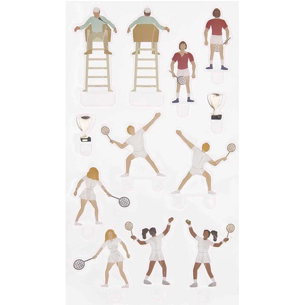 Rico Design Gel Sticker Figure 1 Sheet 19.5 x 9.5