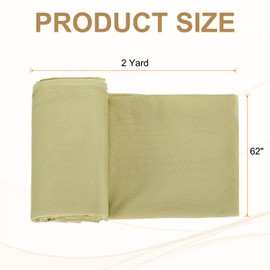 PATIKIL 62 Inch Wide Mesh Fabric Slightly Stretchy for Sewing Backpack Pocket and Straps, Netting Clothes, Netting Bags, Shopping Bags, Sand 2 Yard