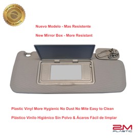 Sun Visor for Chevy Silverado & GMC Sierra Pair Both Sides Gray 2015-2019