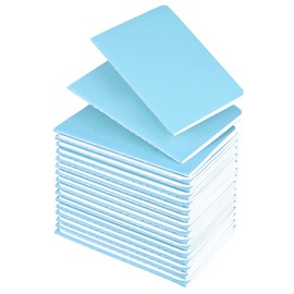Lzerking Mini Notebooks Bulk 36 Pack Small Pocket Journal Notepads-Light Blue Cover 3.5 x 5.5 Inches, 30 Sheets/60 Pages, for Kids to Write Stories