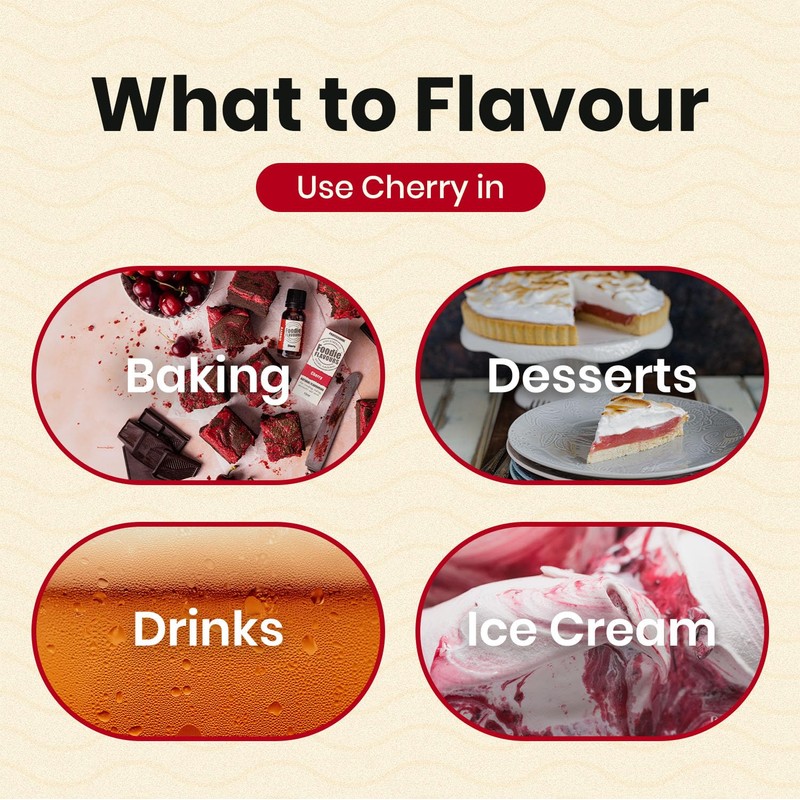 Foodie Flavours Natural Cherry Flavouring, High Strength - 15ml