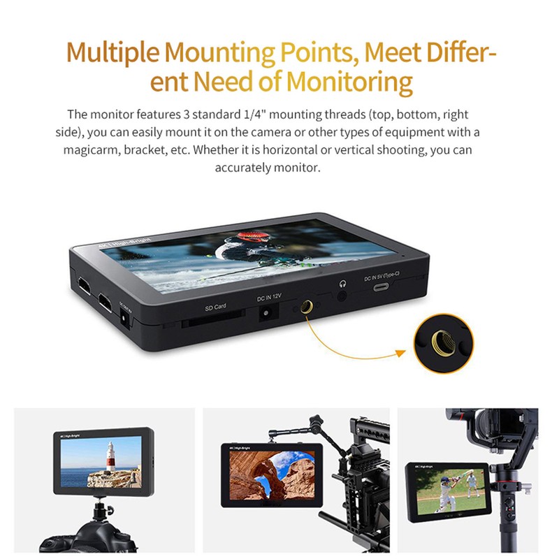 F6 PLUSX 5.5 Inch Camera Field Display 1600nit IPS FHD