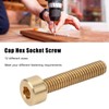 50Pcs Cap Hex Socket Screw Copper Fastener Hardware Tools Industrial