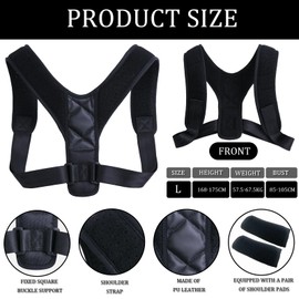 SHOWHEEL Back Straightener Posture Corrector Back Women Men Back Holder Back Straight Back Straightener Back Strap Straight Posture Correction Relieves Back Pain
