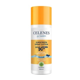 Celenes by Sweden Sonnenschutzspray SPF50 für Kinder - Sanft zu empfindlicher Haut | Mineralischer Schutz für alle Hauttypen | Wasserfest, ohne Parfüme/Parabene oder Alkohol | Kräuterformel - 150ml